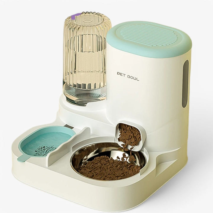 Automatic Pet Food Dispenser with Fresh Water and Food
