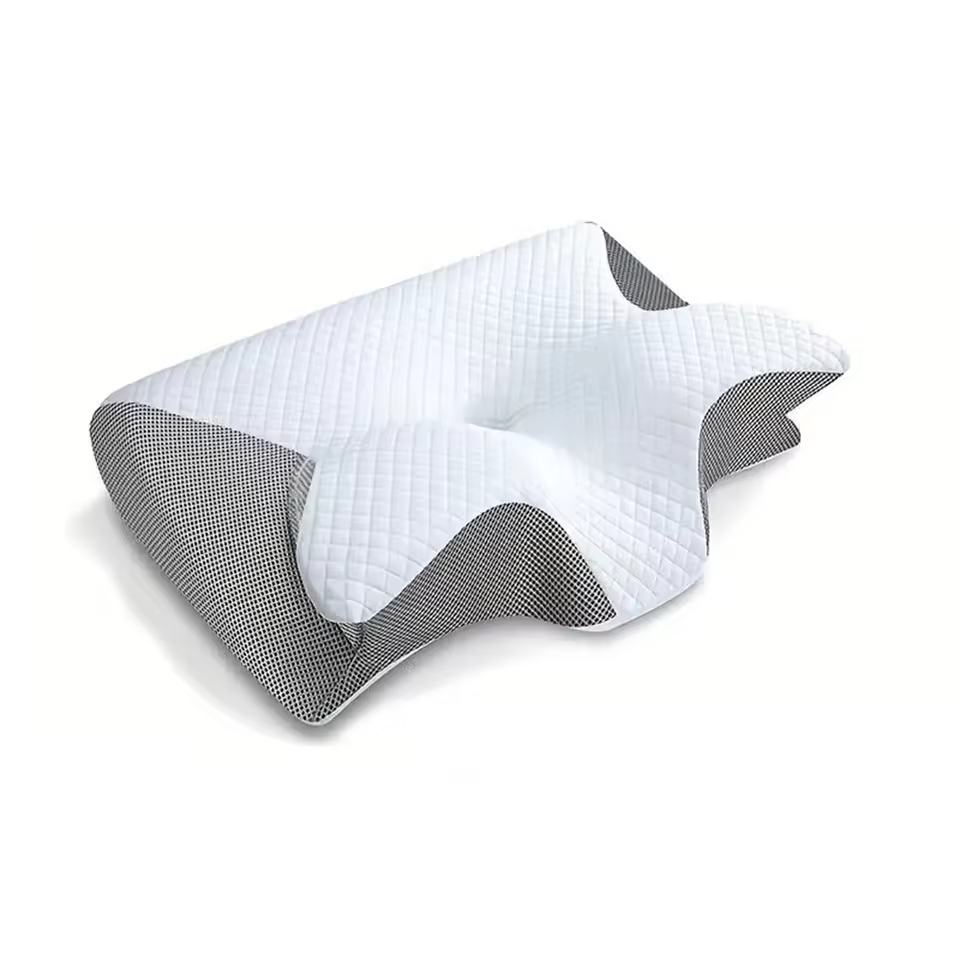 Memory Foam Cervical Orthopedic Neck Support Pillow Dual Function