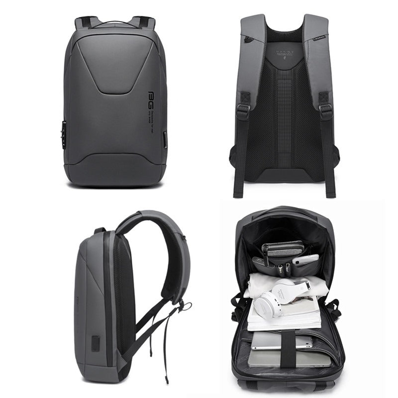 Anti Theft Backpack with USB Charging Port and Hidden Zipper Closures