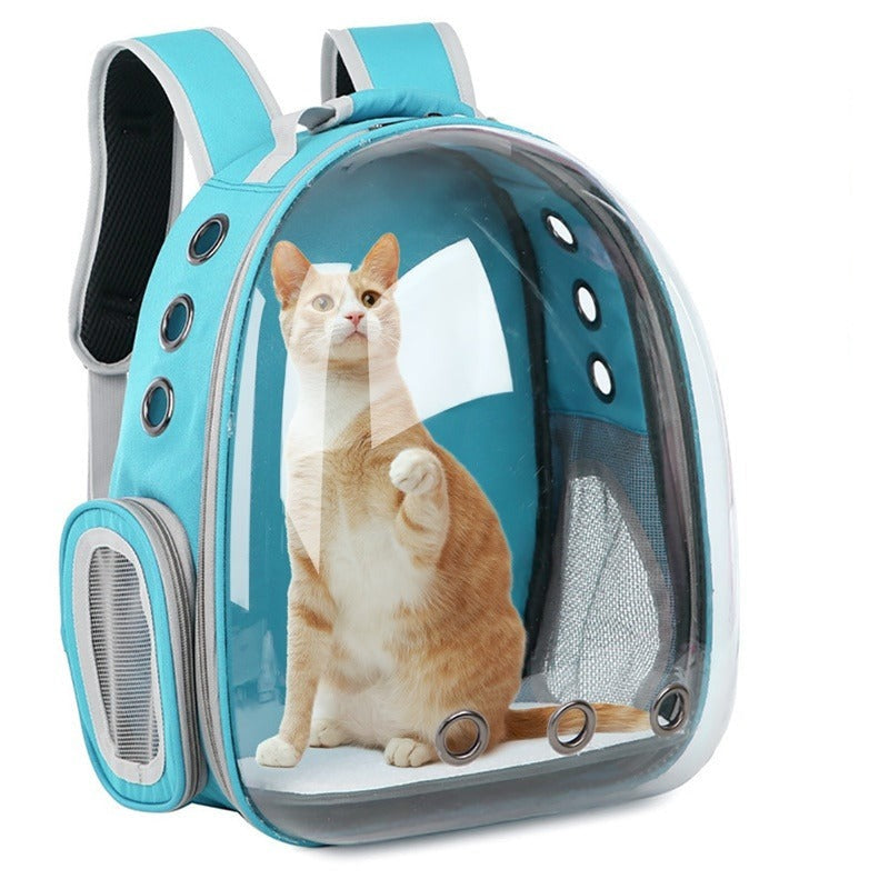 Pet Carrier Backpack Space Capsule Design Clear View Window