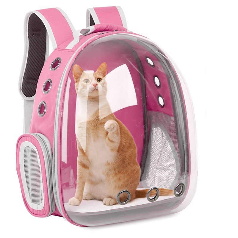 Pet Carrier Backpack Space Capsule Design Clear View Window