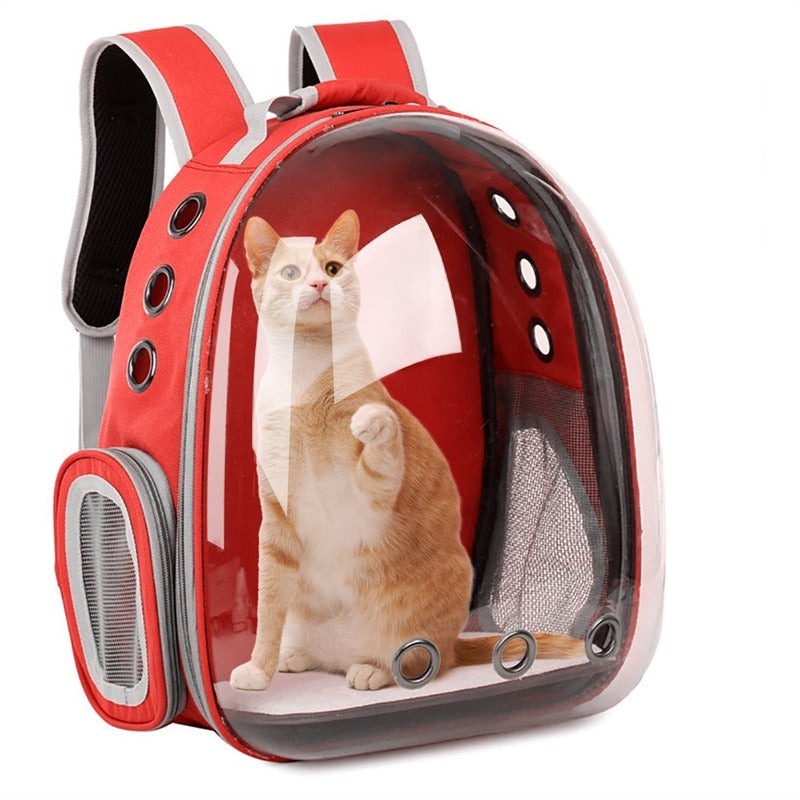 Pet Carrier Backpack Space Capsule Design Clear View Window