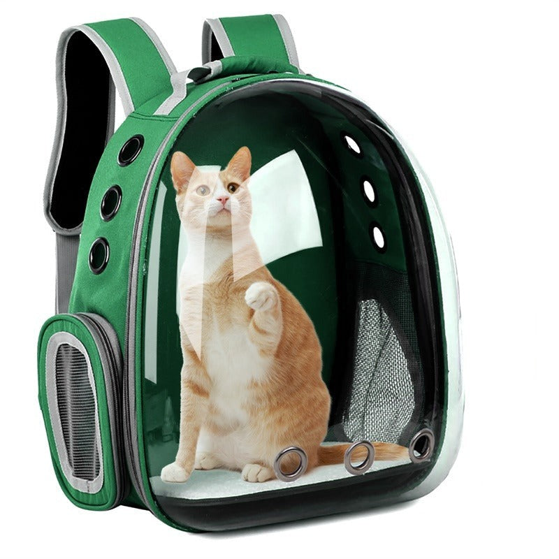 Pet Carrier Backpack Space Capsule Design Clear View Window