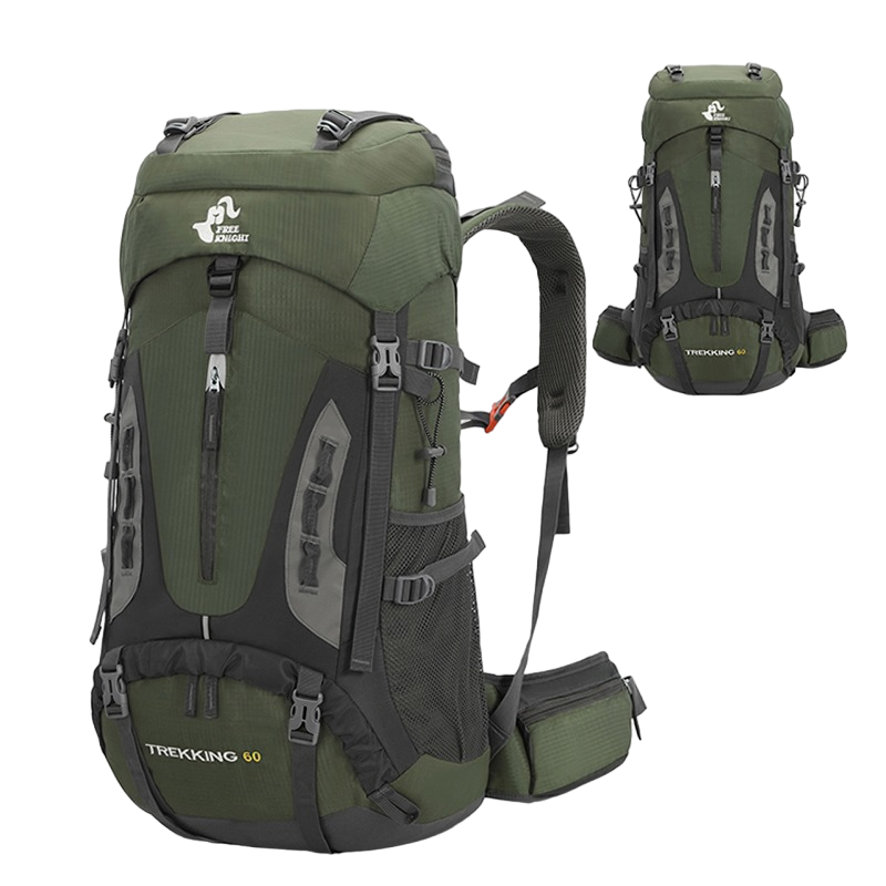 Hiking Backpack 60L Large Capacity Ergonomic Trekking Backpack