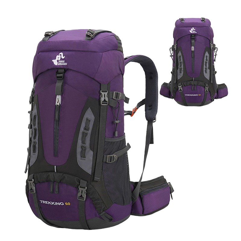 Hiking Backpack 60L Large Capacity Ergonomic Trekking Backpack