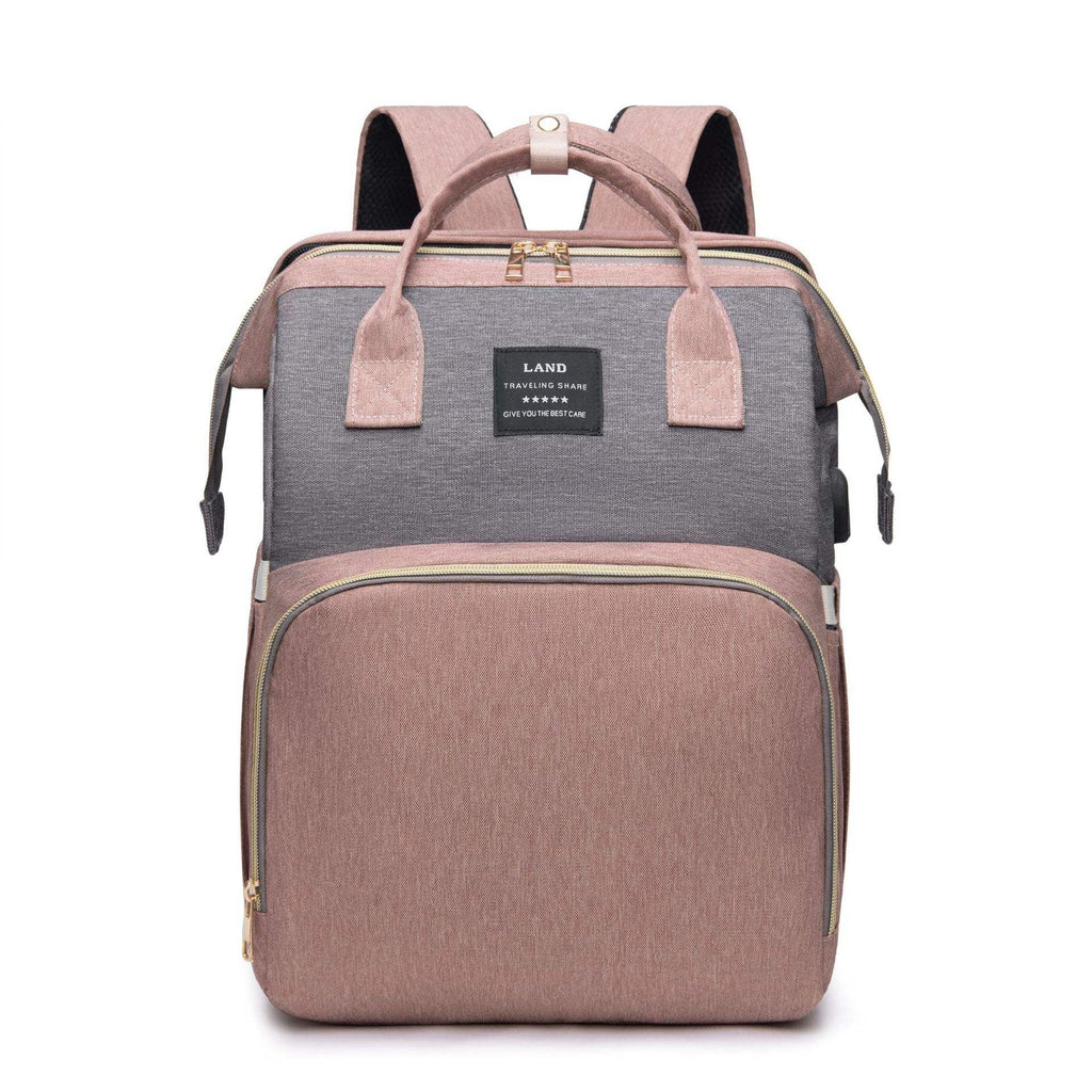 Baby Diaper Backpack with Waterproof Design and Changing Pad