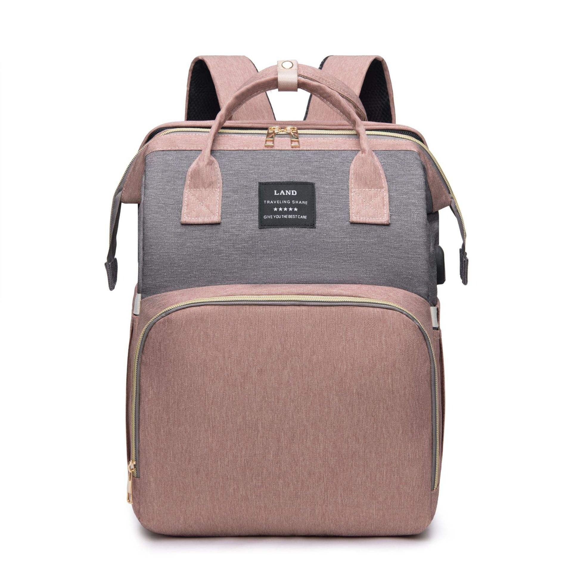 Baby Diaper Backpack with Waterproof Design and Changing Pad
