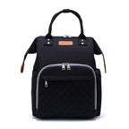 Diaper Backpack Quilted with Insulated Bottle Compartment