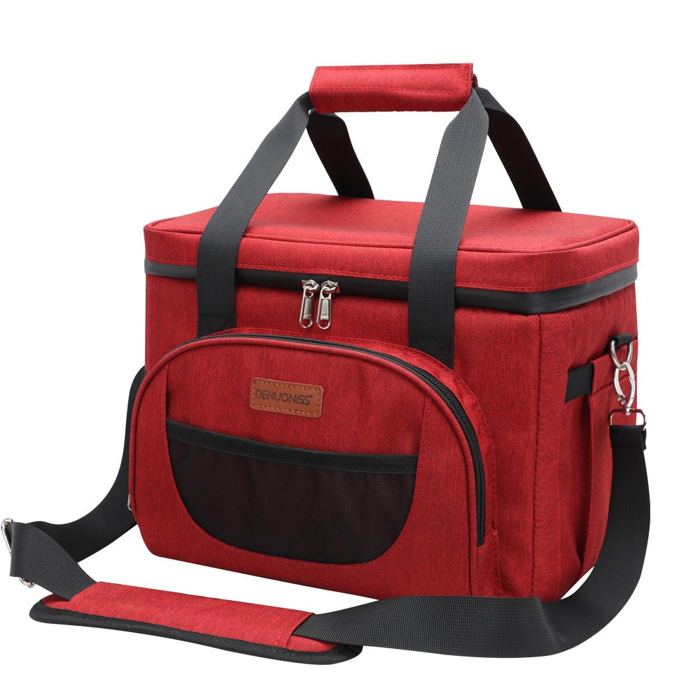 Insulated Soft Sided Cooler Bag Large Capacity Travel Tote
