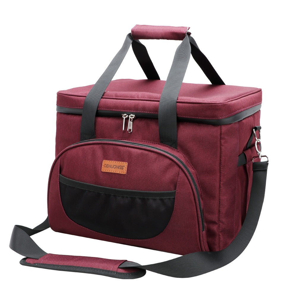 Insulated Soft Sided Cooler Bag Large Capacity Travel Tote