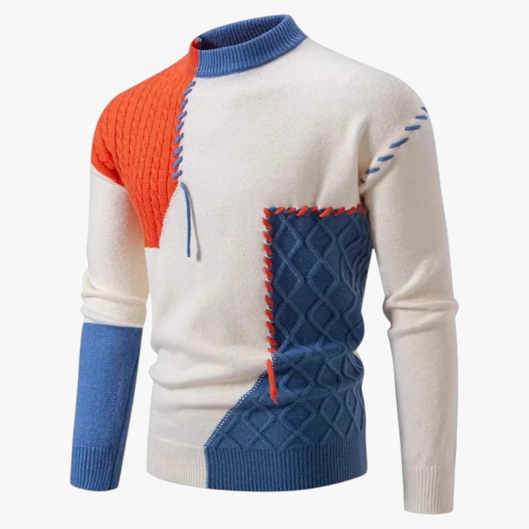 Men's Color Block Sweater Autumn Wear