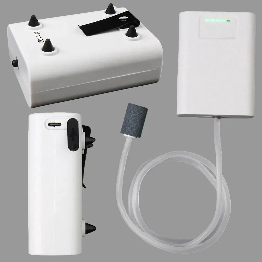 Portable USB Air Pump Aquarium Fish Tank Aerator