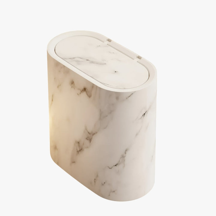 Nordic Marble Waste Bin Slim Odorless