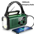 Solar Hand Crank Emergency Radio with NOAA, Power Bank, and Flashlight