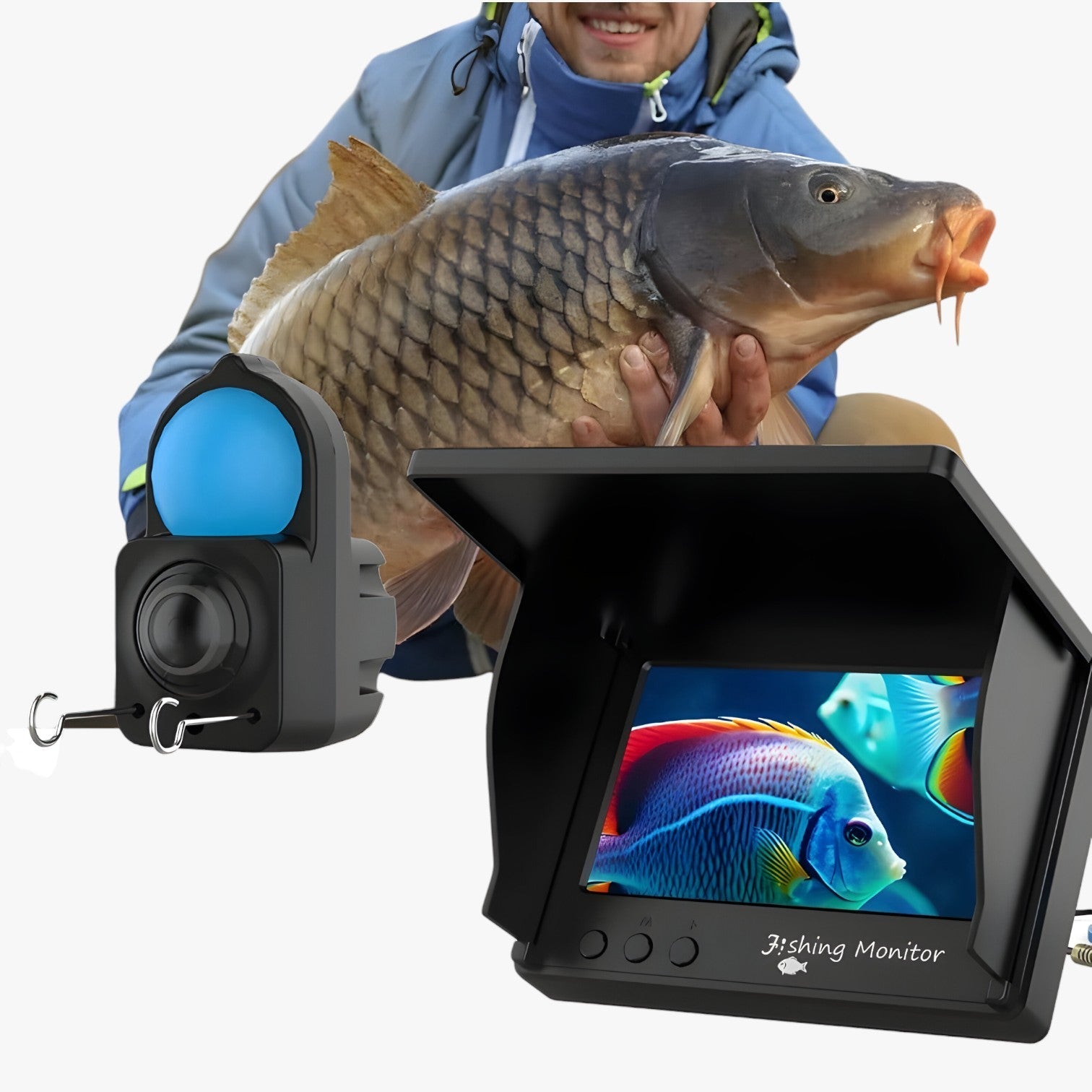 Underwater Camera 1080p Waterproof Night Vision 6 Hour Battery Life