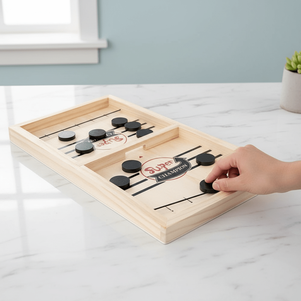 Wooden Family Fast Paced Competitive Board Game
