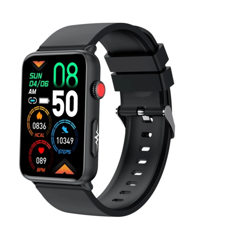 Smartwatch Circular Fitness Tracker with Blood Glucose Blood Pressure Heart Rate Oxygen Monitor