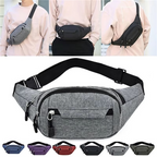 Canvas Waterproof Waist Bag Crossbody Unisex Outdoor Sports Bag