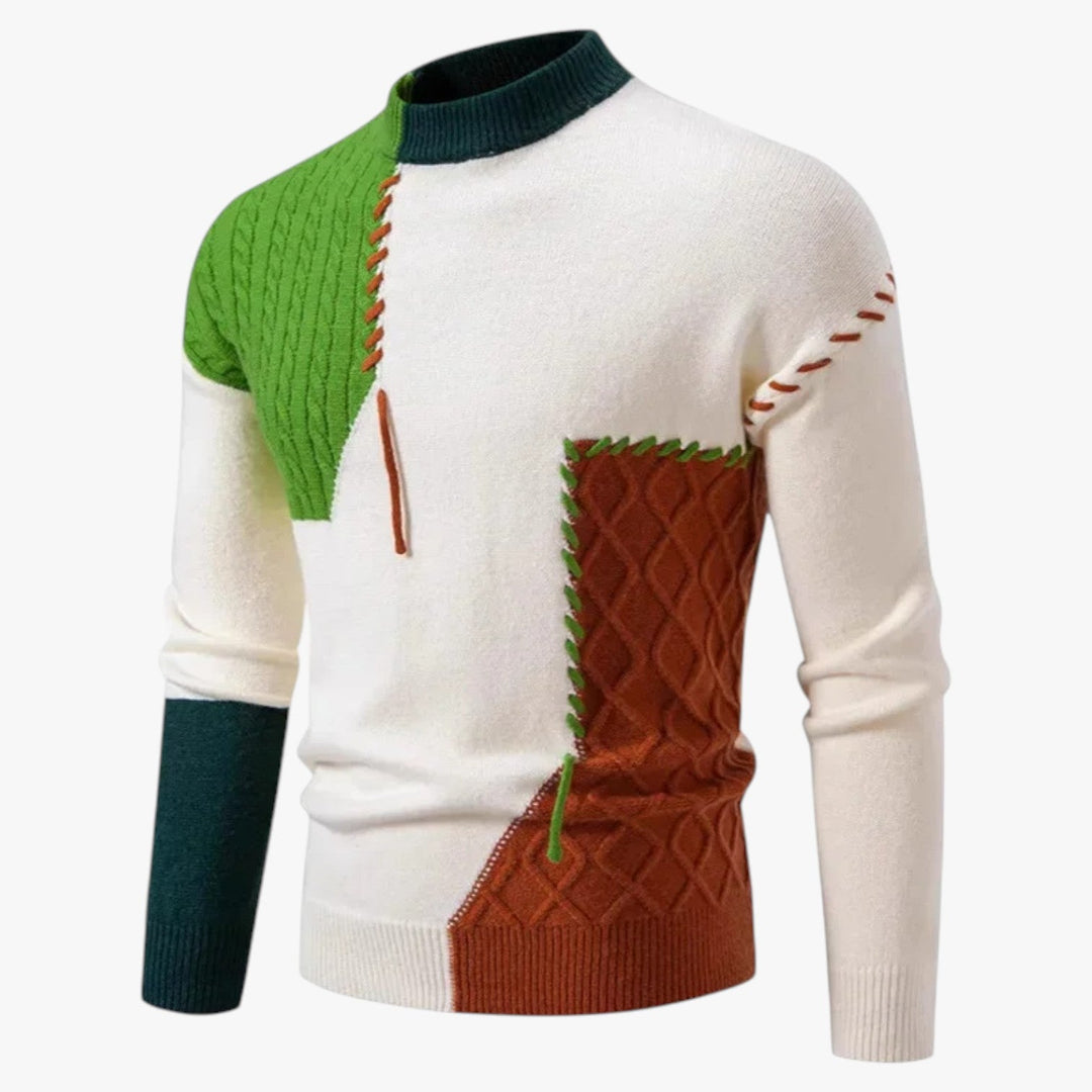 Men's Color Block Sweater Autumn Wear