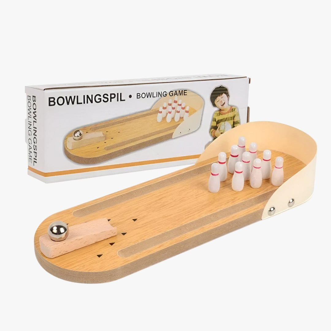 Mini Wooden Bowling Game