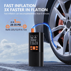 Portable Air Compressor with Digital Display and Rechargeable Battery
