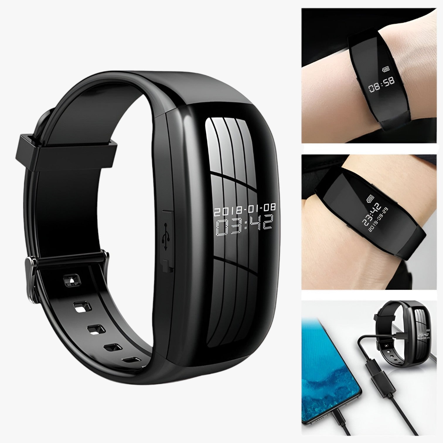 Mini Camera Watch Bracelet Discreet Recording