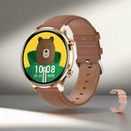 AMOLED Smartwatch Circular Fitness Tracker Bluetooth Call IP68 Waterproof
