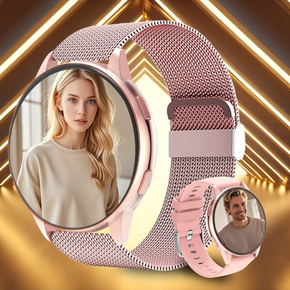Smartwatch Square Touchscreen Milanese Band for Women