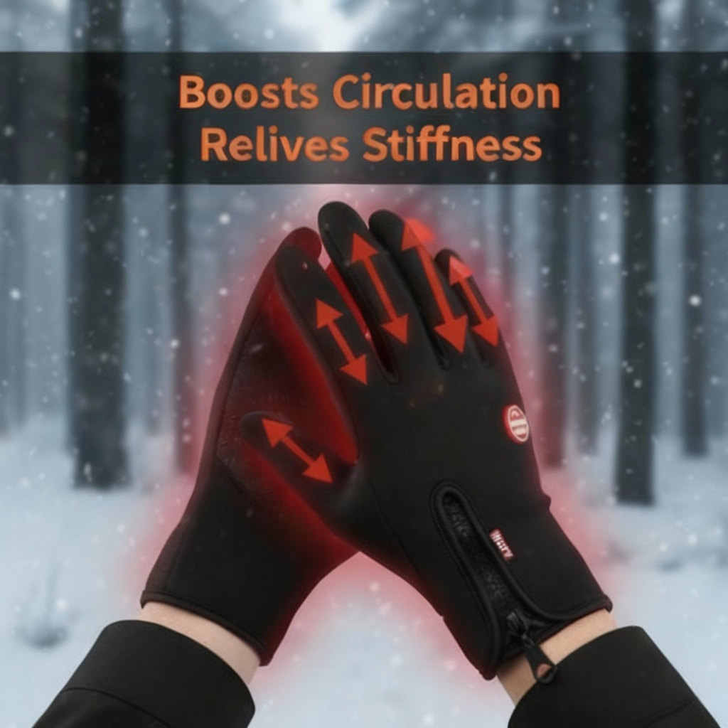 Waterproof Touchscreen Winter Gloves for Outdoor Use