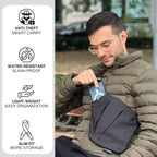Anti Theft Crossbody Travel Bag RFID Blocking Water Resistant