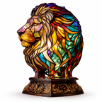 Stained Glass Mosaic Table Lamp LED Night Light Home Decor