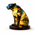 Stained Glass Mosaic Table Lamp LED Night Light Home Decor