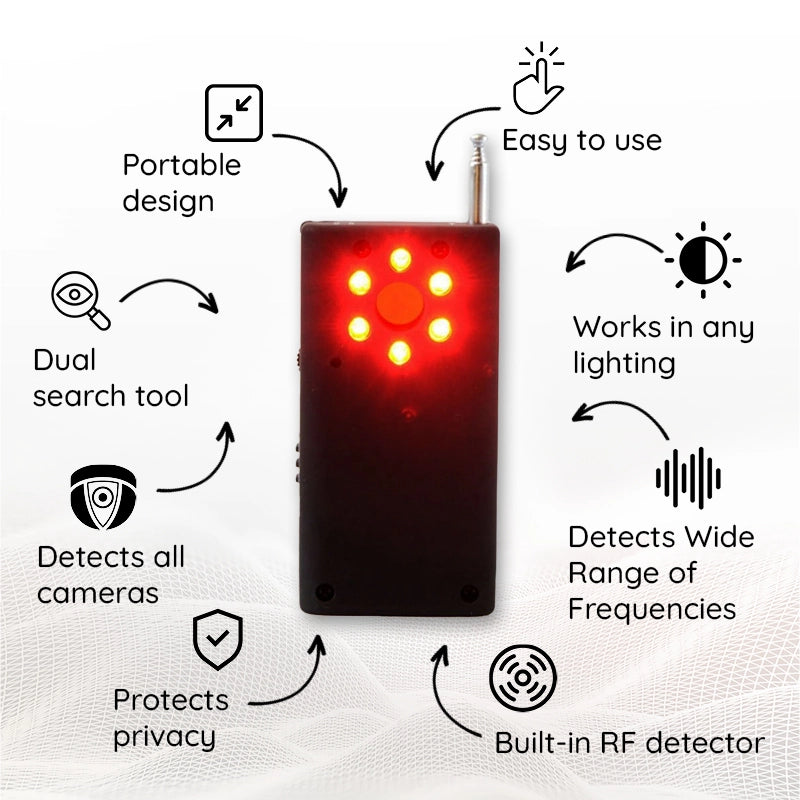 Bug Detector Device Hidden Camera Microphone Signal Finder