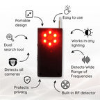 Bug Detector Device Hidden Camera Microphone Signal Finder