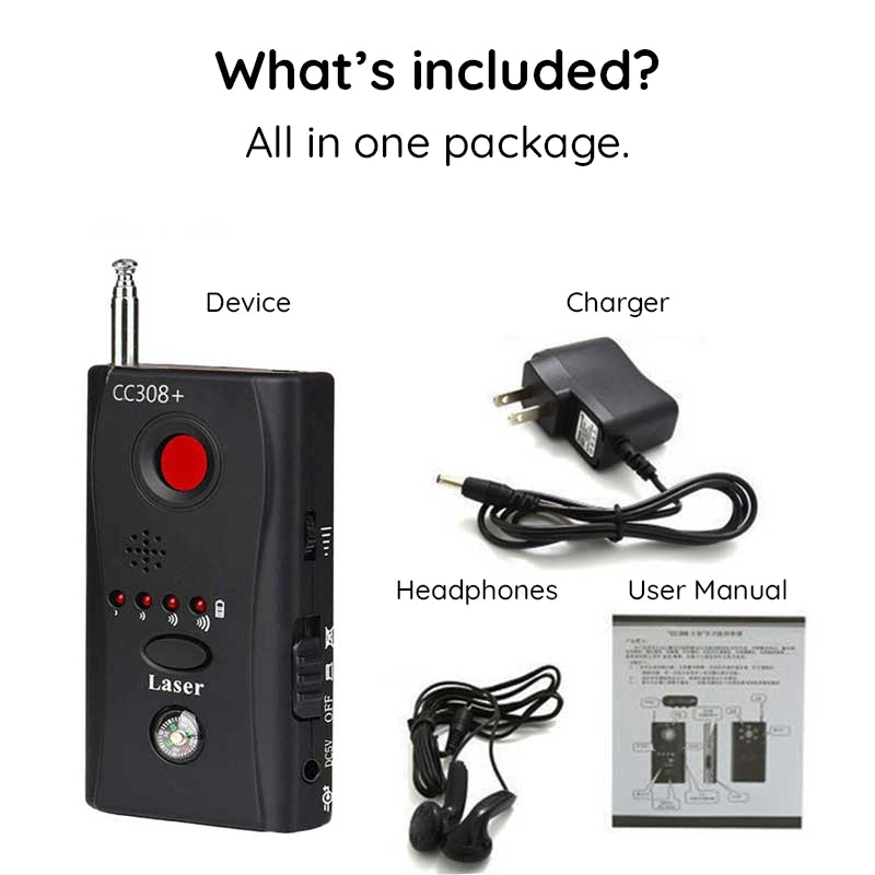 Bug Detector Device Hidden Camera Microphone Signal Finder