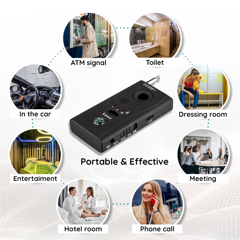 Bug Detector Device Hidden Camera Microphone Signal Finder