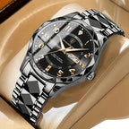 Men's Circular Sports Watch Stainless Steel Two Tone
