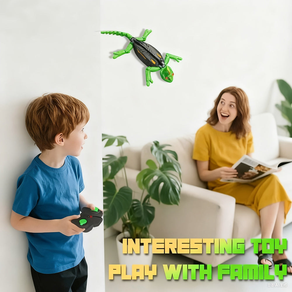 Remote Control Wall Climbing LED Gecko Lizard Robot Toy