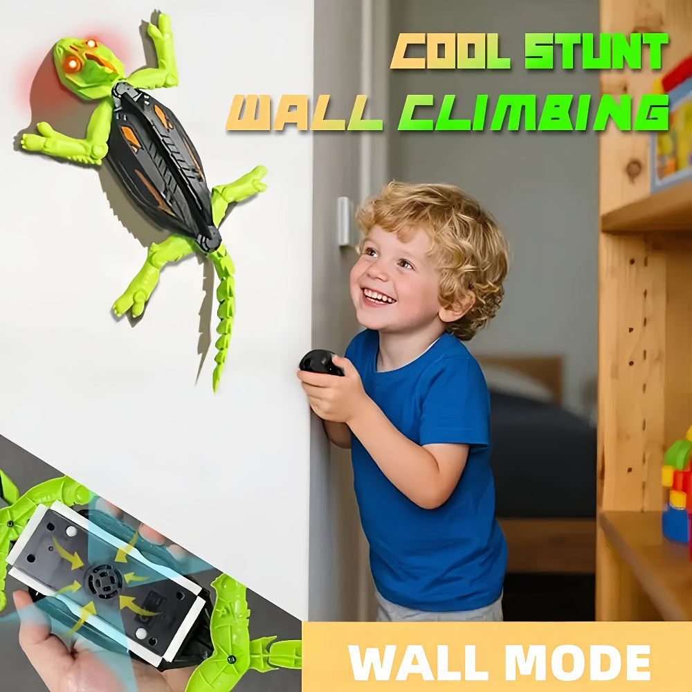 Remote Control Wall Climbing LED Gecko Lizard Robot Toy