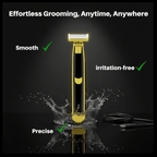 Men's Body Groomer Wet Dry Dual Blade Precision Shaver Tool