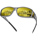 Polarized Night Vision Driving Glasses Anti-Glare Rectangular Lens