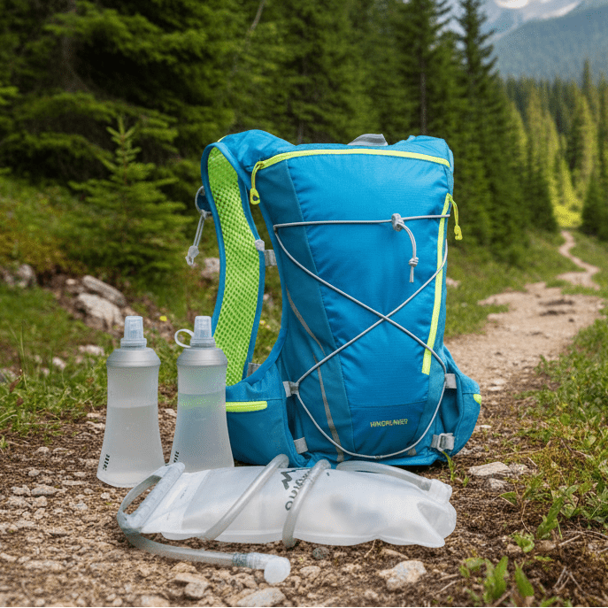 Hydration Backpack 8L with 1.5L Water Bladder for Running and Cycling