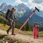 Adjustable Aluminum Hiking Pole Trekking Stick Outdoor Walking Stick