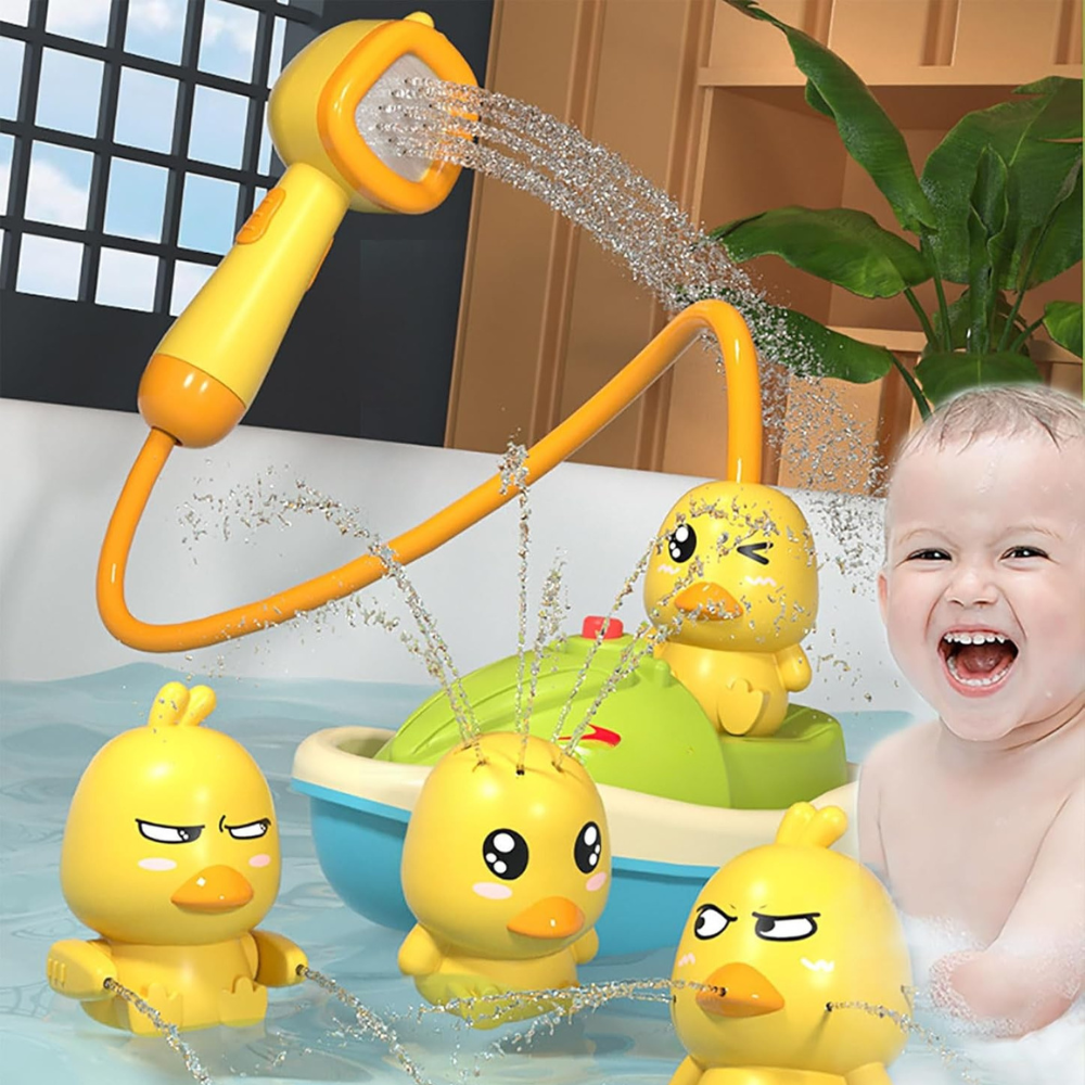 Interactive Bath Toy Set with Floating Duck Shower Toys