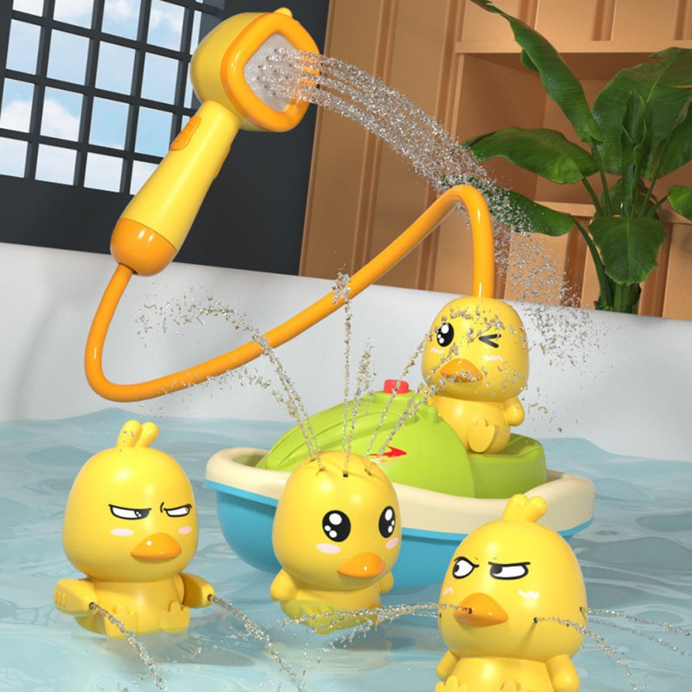 Interactive Bath Toy Set with Floating Duck Shower Toys