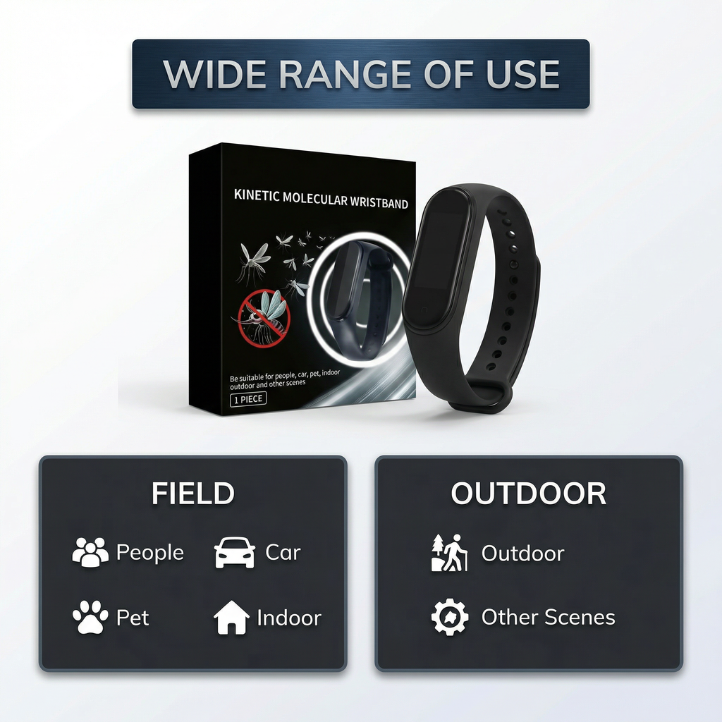 Ultrasonic Mosquito Repellent Wristband Pest Control Insect Device