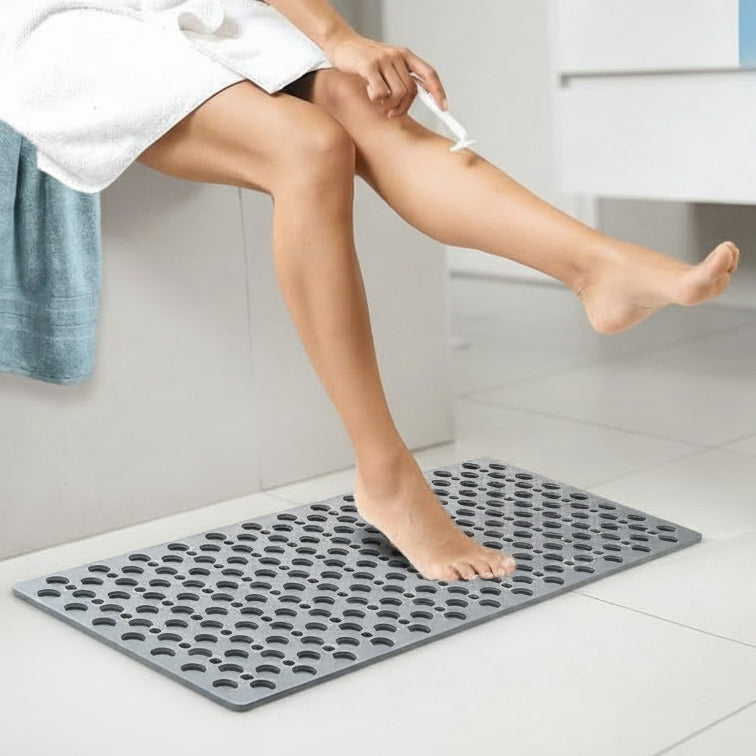 Square Anti Slip Shower Mat Bathroom Bath Floor Rug
