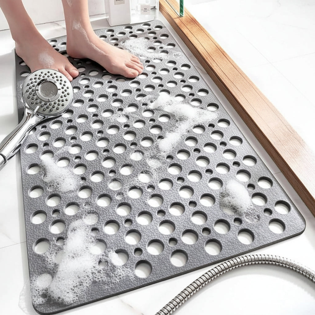 Square Anti Slip Shower Mat Bathroom Bath Floor Rug