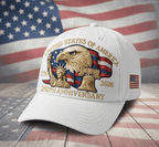 USA 250th Anniversary Eagle Adjustable Dad Cap Hat Patriotic Baseball Hat