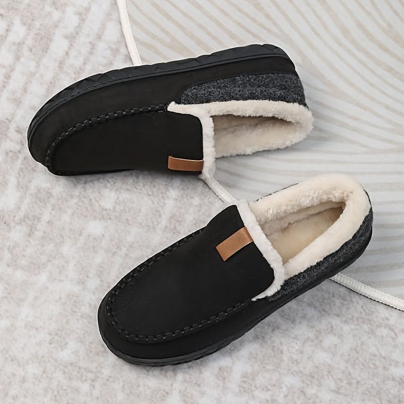 Men's Slip-On Loafers Synthetic Wool Warm Shoes
